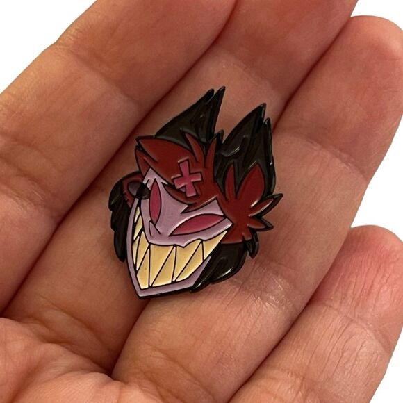Hazbin Hotel Alastor Enamel Pin - Picture 5 of 5